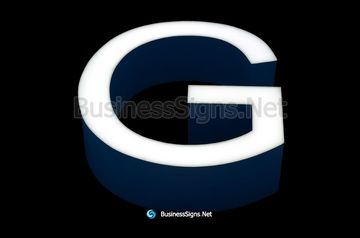 3D LED Front-lit Business Signs With Painted Stainless Steel Letter Shell