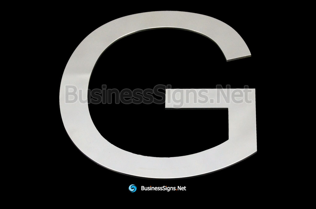 Laser Cutting 1mm Mirror Polished Stainless Steel Business Signs