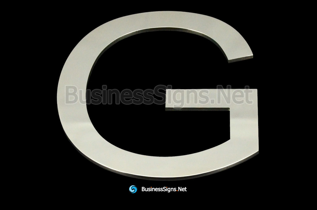 Laser Cutting 3mm Mirror Polished Stainless Steel Business Signs