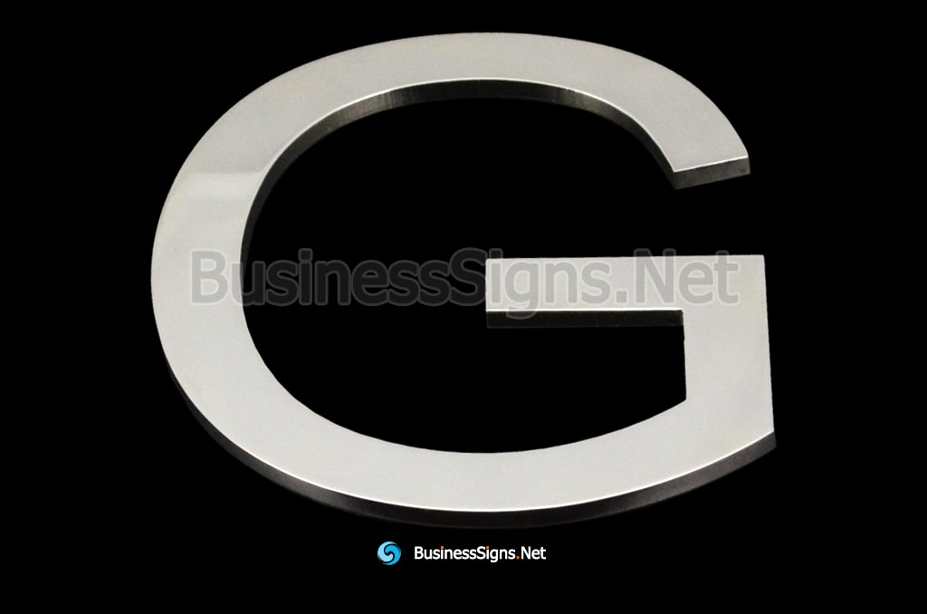Laser Cutting 5mm Mirror Polished Stainless Steel Business Signs