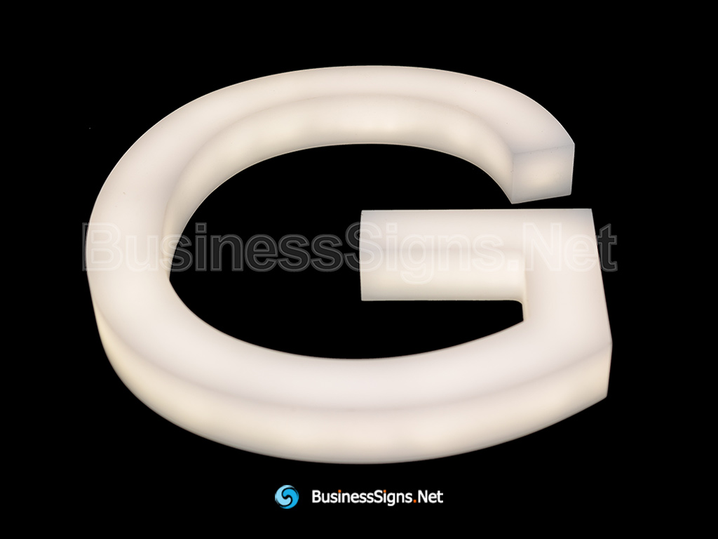 3D LED Whole-lit Business Signs With CNC Engraved Acrylic Letter Shell