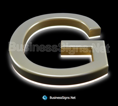 3D LED Backlit Business Signs With Painted CNC Engraved Acrylic Letter Shell And Visible Acrylic Back-panel